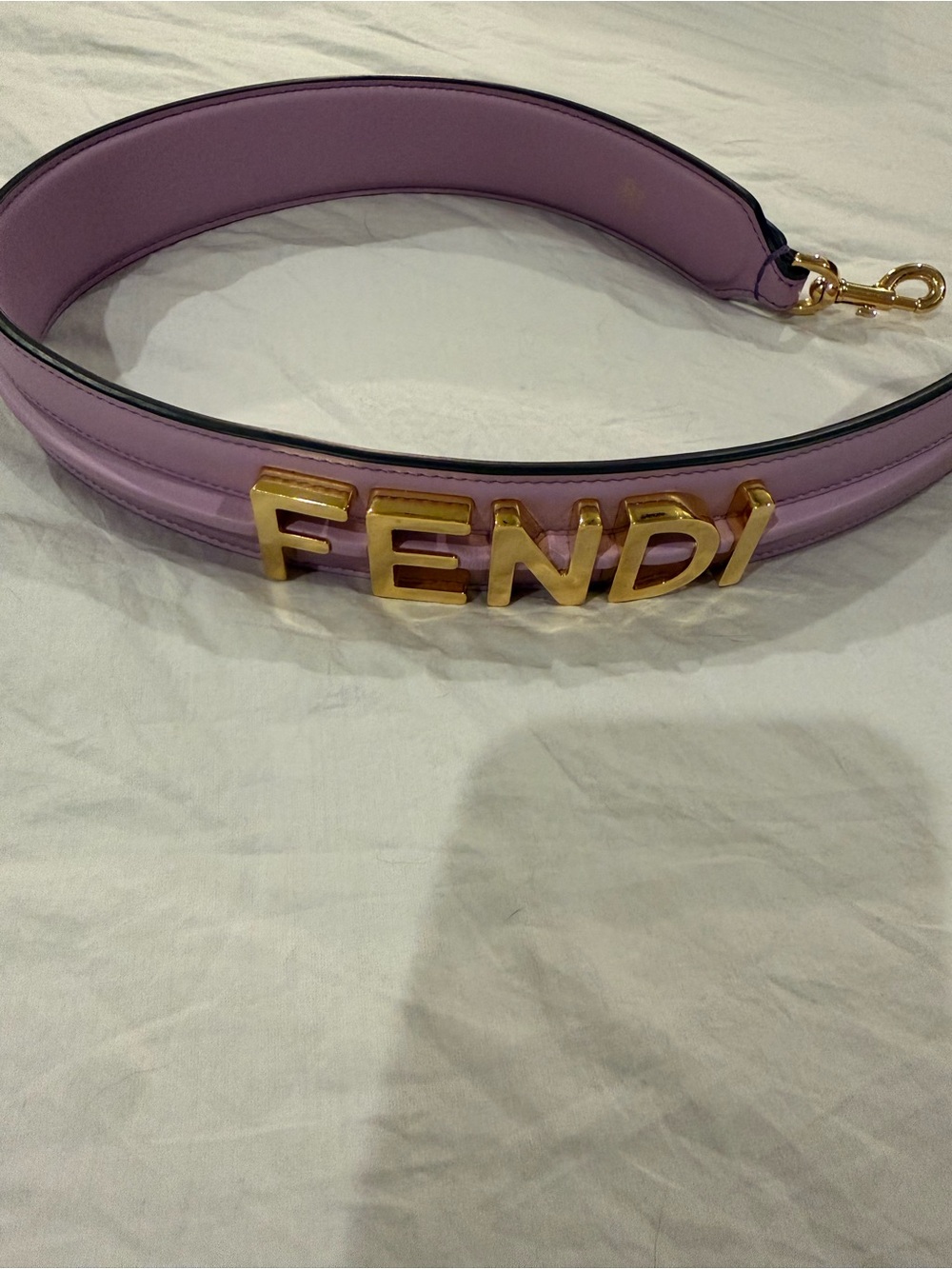 Fendi Purple Leather Strap with Gold FENDI